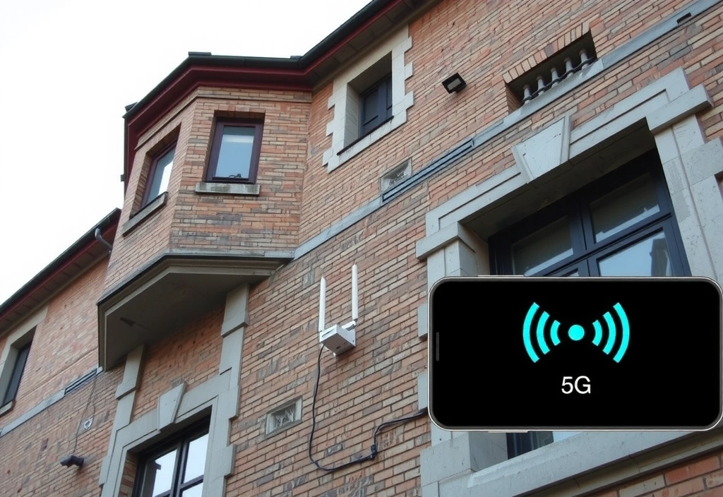 Antenna su edificio storico Roma