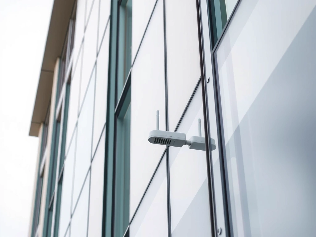 Antenna integrata in edificio moderno Milano
