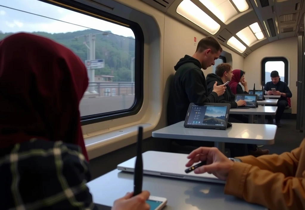 Lavoro in treno ad alta velocità